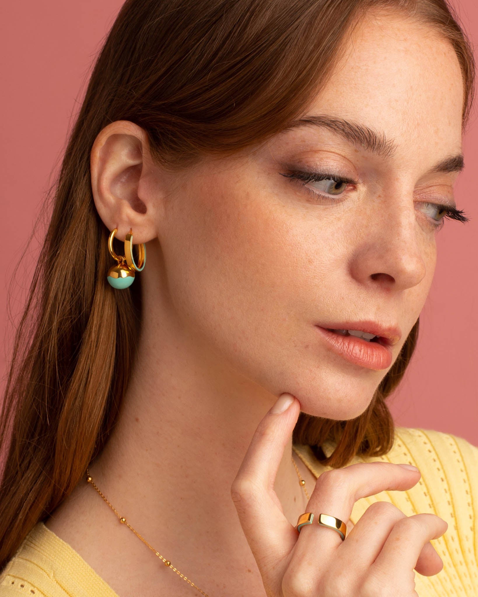Edge Hoop Earrings
